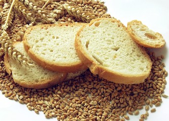 wheat and wheat-bread and ears