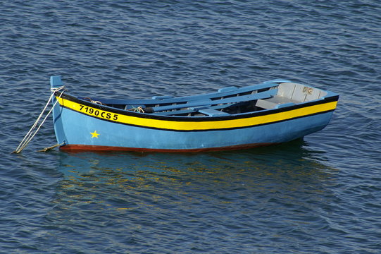 blue boat