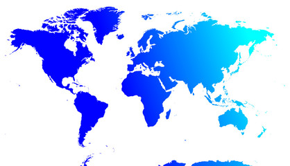 Fototapeta na wymiar blue world map vector