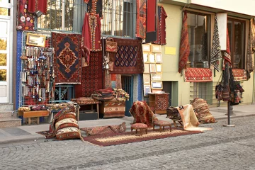 Peel and stick wall murals Turkey typically  turkey street in instanbul.