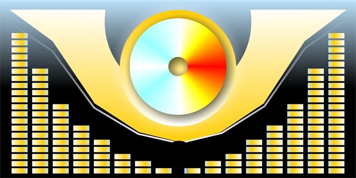 equalizer graphic with disck