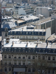 paris. roofs. apartments.