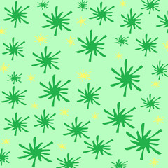 green pattern gift wrap