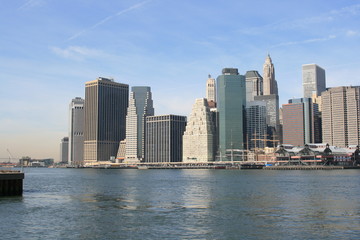 Fototapeta na wymiar Dolny Manhattan Skyline
