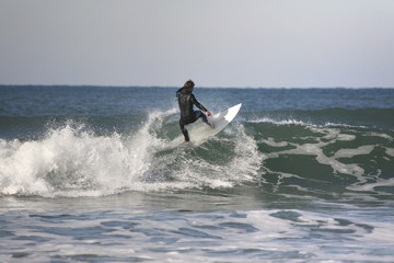 surfer making a floater