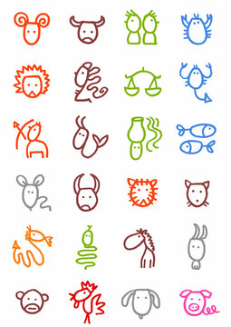 pictos zodiaque chinois