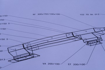 maschinen zeichnung, cad zeichnung