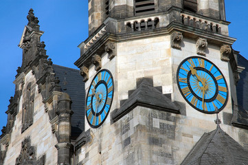 clock in leipzig, germany