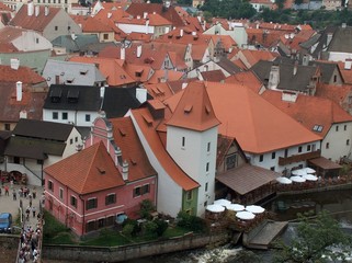 böhmisch krummau, blick auf die altstadt