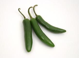 three hot peppers