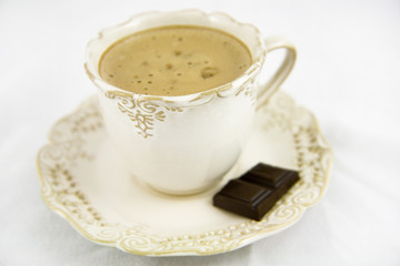 capuccino with chocolate