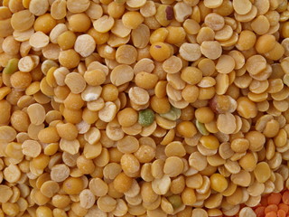 gelbe linsen nah aufnahme
