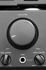 Fototapeta premium volume control on amp unit