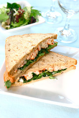 delicious prawn/crayfish sandwich