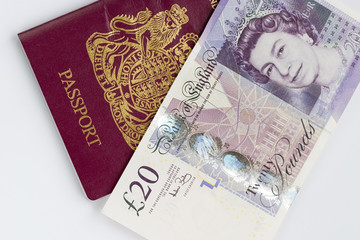 new £20 note with uk passport