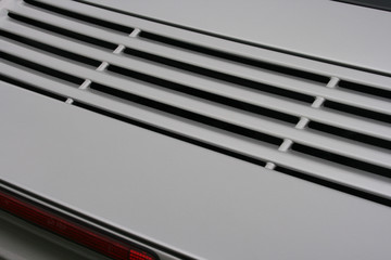 car engine cover and brake light
