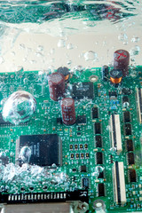 circuit board under water