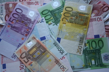 euro banknotes