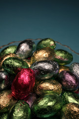 bowl of chocolate eggs