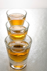 scotch in shot glasses