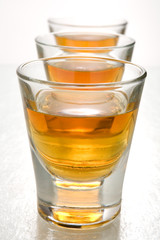 scotch in shot glasses
