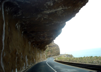 road from cape town to cape point, sa