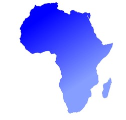 gradient map of africa