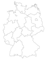 Obraz na płótnie Canvas karte deutschland