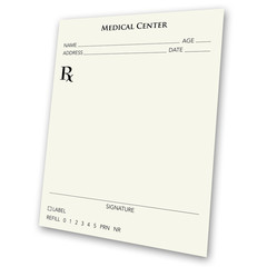 blank prescription pad © ArenaCreative
