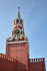 Fototapeta na wymiar kremlin tower with clock