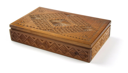 wooden box (with clipping path)