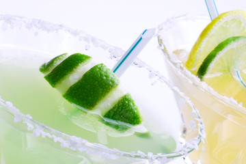 margarita cocktails closeup