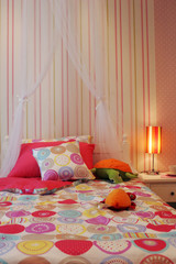 pretty pink child's bedroom