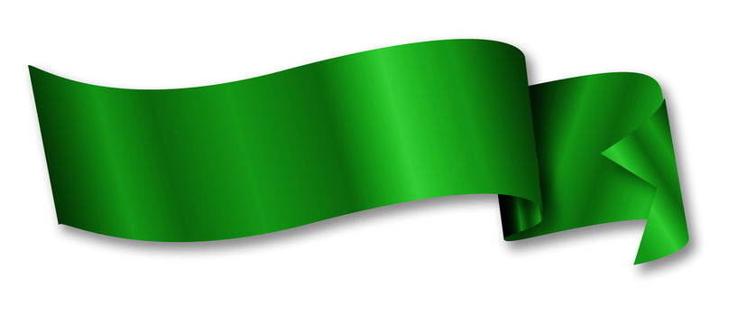 green ribbon / banner