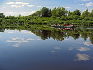 Obraz premium canoe travel