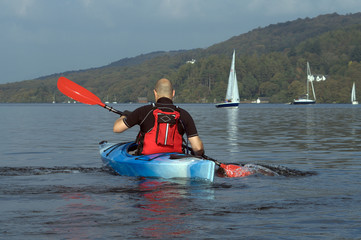 kayaking on lake windermere
