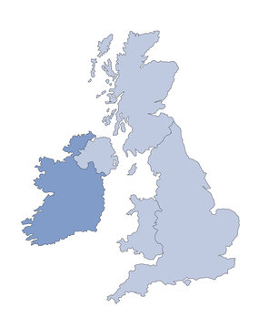 karte großbritannien