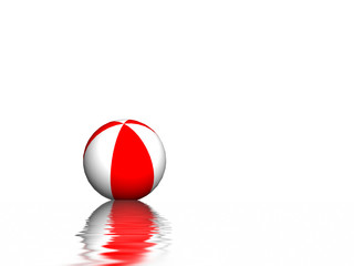 Fototapeta premium ball and sea