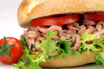 bread roll with crabs