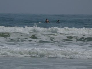 surfers waiting