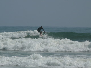 man surfing