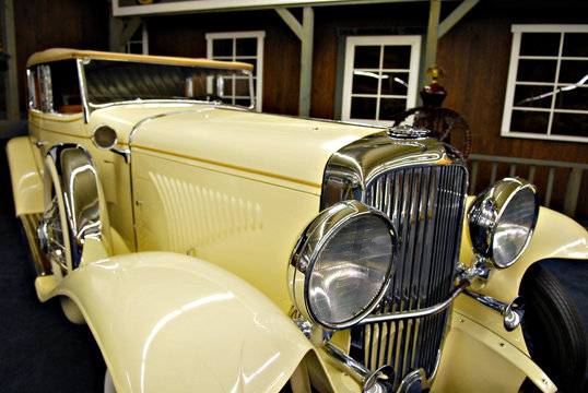 the luxury vintage car