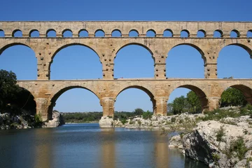 Wall murals Pont du Gard aqueduct at pont du gard southern france