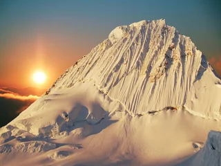 Foto auf Acrylglas Alpamayo schöner Gipfel Alpamayo