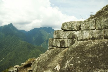Fototapeta na wymiar Machu-Picchu budowlane
