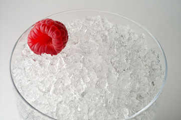 raspberry on ice