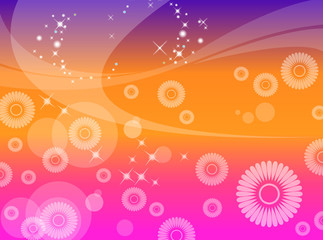 abstract flowers background