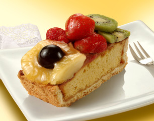 slice of a fruit cake