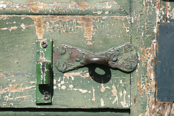 detail of door french quarter new orleans