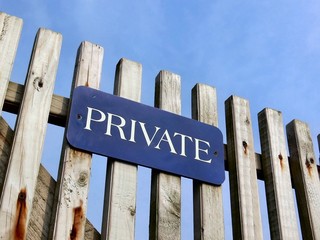 private sign